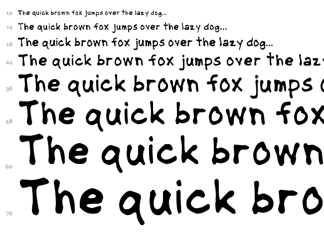 NipCen's Handwriting font waterfall